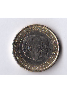 2001 - 1 euro MONACO Ranieri III e Alberto II Fdc